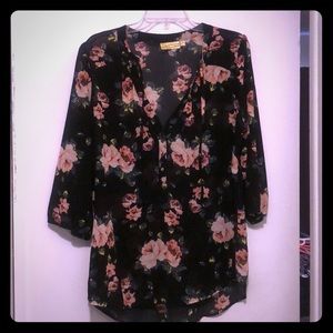 Vera Wang floral blouse